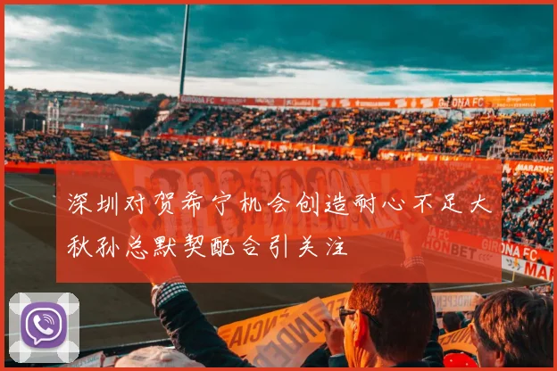 深圳对贺希宁机会创造耐心不足大秋孙总默契配合引关注